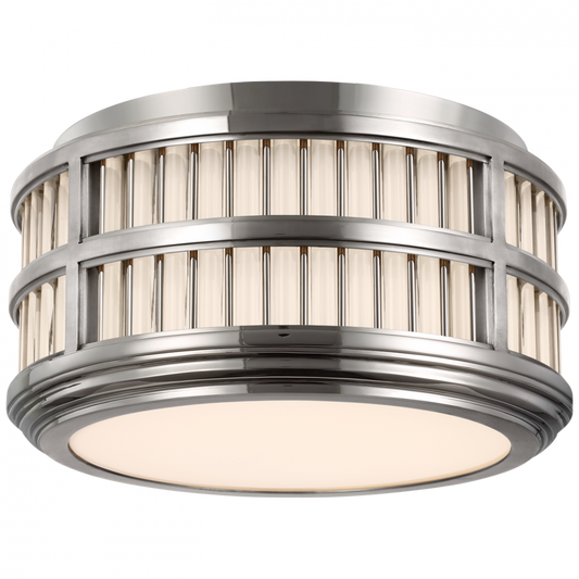 Ralph Lauren Perren 12-in LED Flush Mount Polished Nickel and Glass Rods