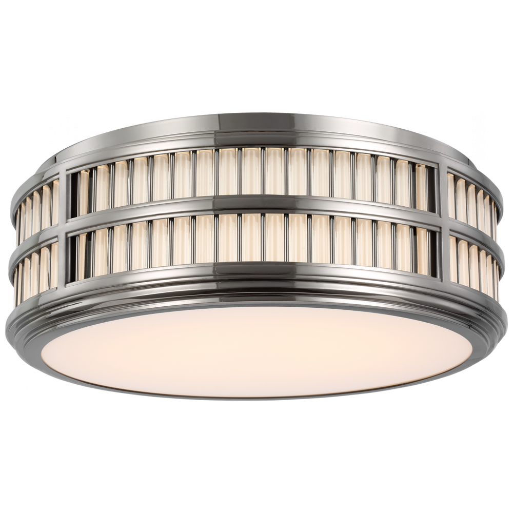 Ralph Lauren Perren 18-in LED Flush Mount Polished Nickel and Glass Rods