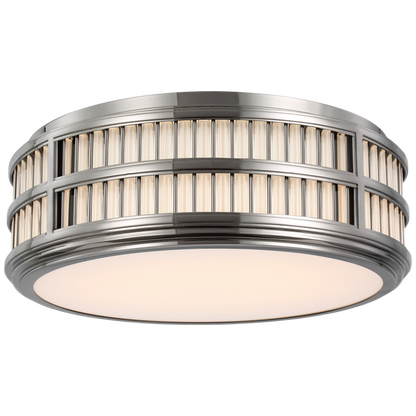 Ralph Lauren Perren 18-in LED Flush Mount Polished Nickel and Glass Rods