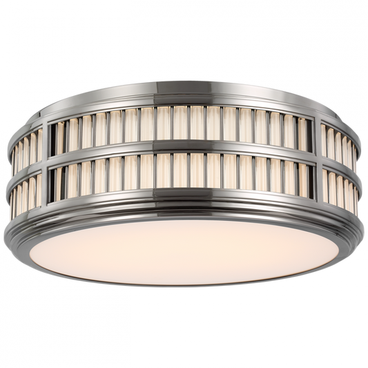 Ralph Lauren Perren 18-in LED Flush Mount Polished Nickel and Glass Rods