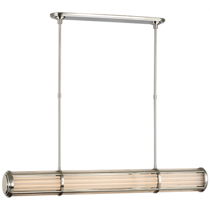 Ralph Lauren Perren Large LED Linear Chandelier Polished Nickel