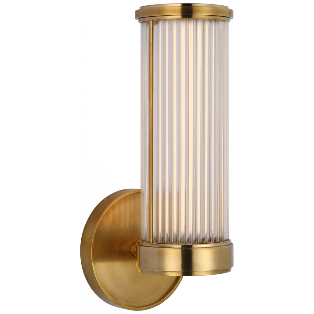 Ralph Lauren Ranier Single LED Bath Wall Sconce Natural Brass