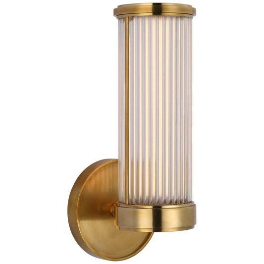 Ralph Lauren Ranier Single LED Bath Wall Sconce Natural Brass