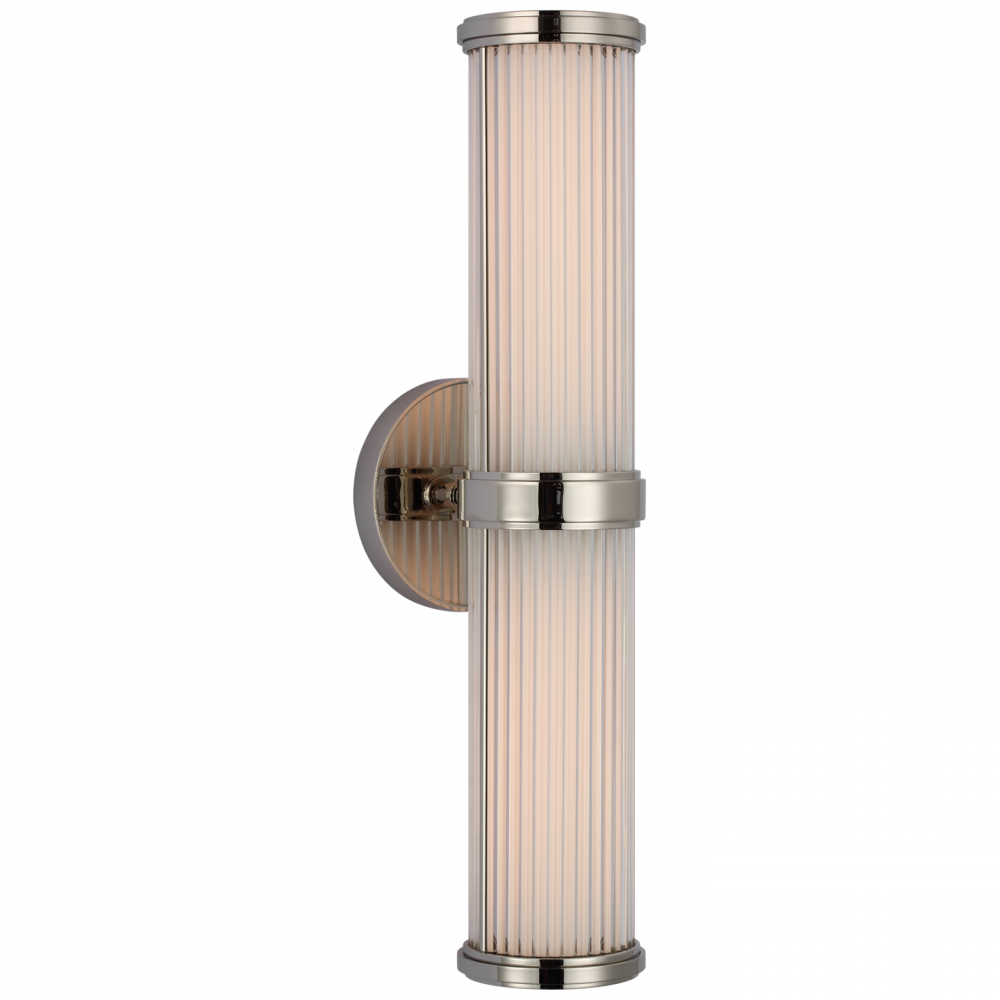 Ralph Lauren Ranier Double LED Bath Wall Sconce Polished Nickel