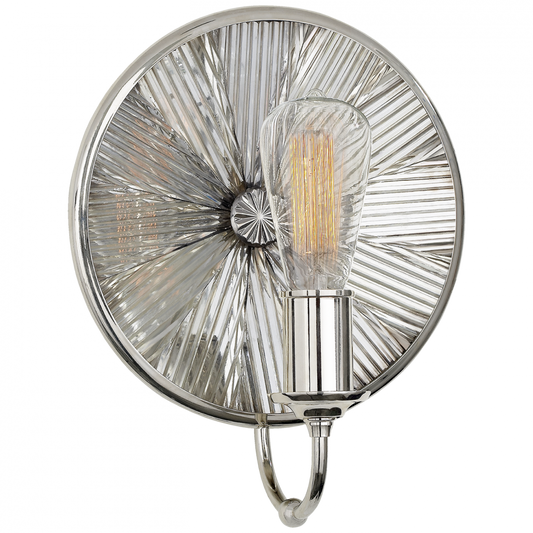 Ralph Lauren Rivington Small Round Sconce Polished Nickel
