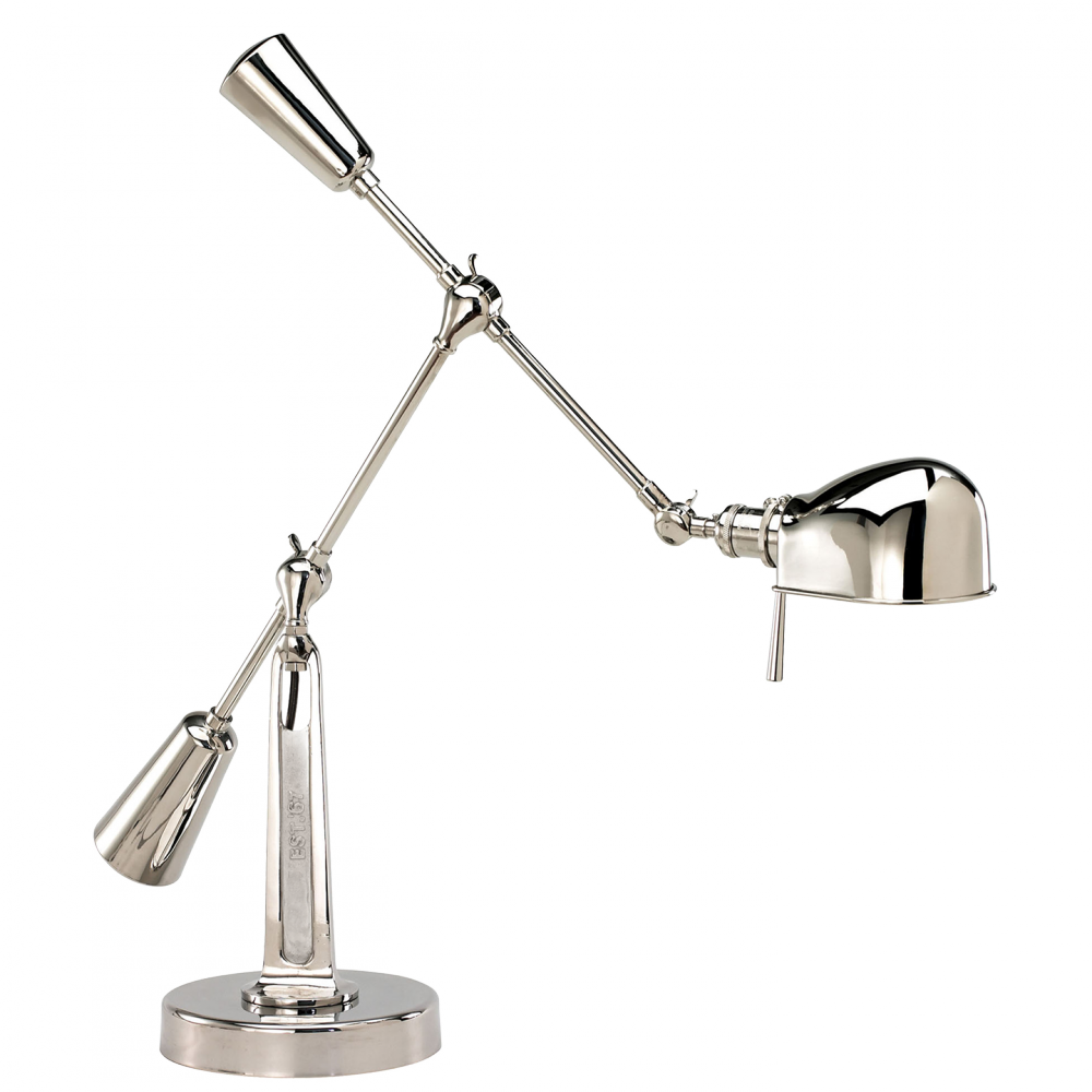 Ralph Lauren RL '67 Boom Arm Desk Lamp Polished Nickel