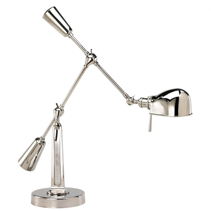 Ralph Lauren RL '67 Boom Arm Desk Lamp Polished Nickel