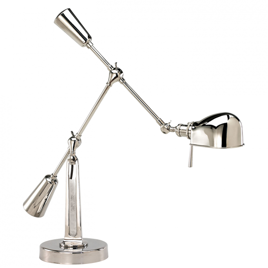 Ralph Lauren RL '67 Boom Arm Desk Lamp Polished Nickel