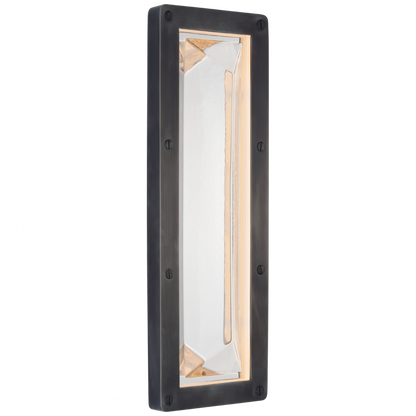 Ralph Lauren Rolland 16-in LED Sconce Bronze and Clear Glass
