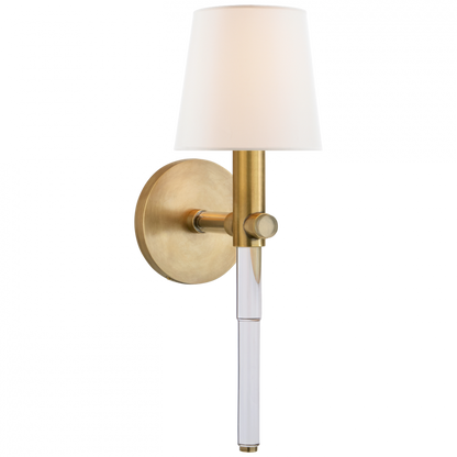 Ralph Lauren Sable Tail Sconce Crystal with Brass
