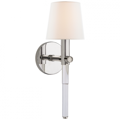 Ralph Lauren Sable Tail Sconce Crystal with Polished Nickel