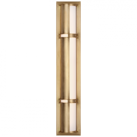 Ralph Lauren Strever 26-in LED Shielded Bath Wall Sconce Natural Brass