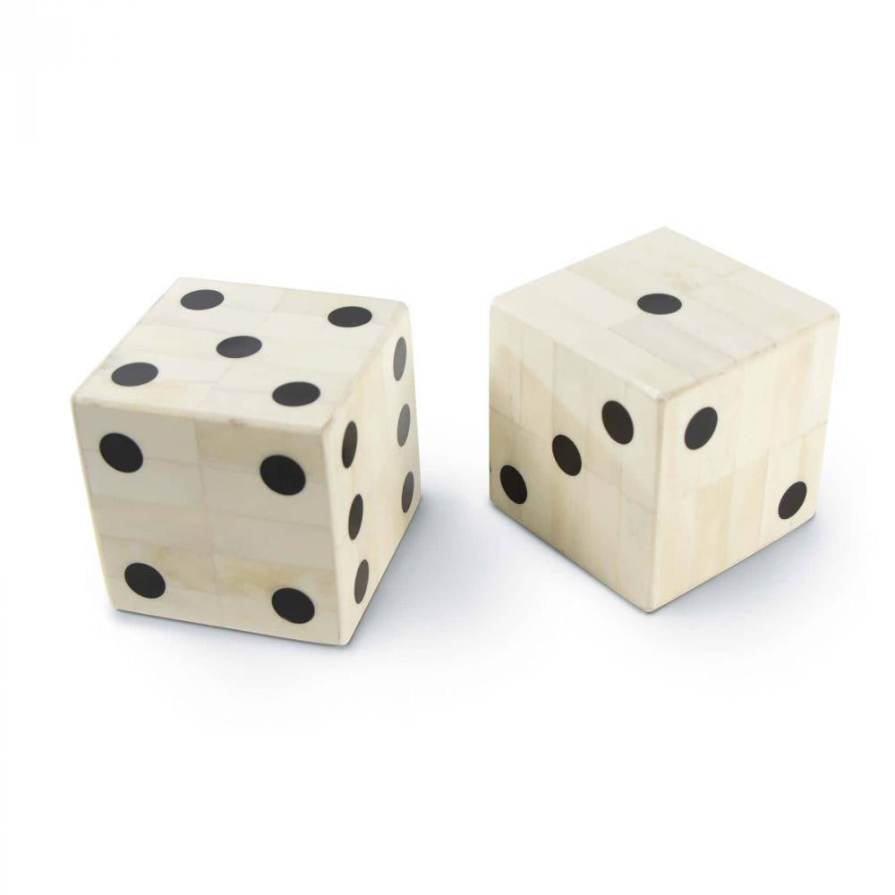 Regina Andrew Oversized Bone Gaming Dice Pair Natural, Brown