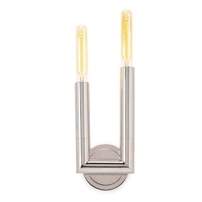 Regina Andrew Wolfe Wall Sconce Polished Nickel, Nickel