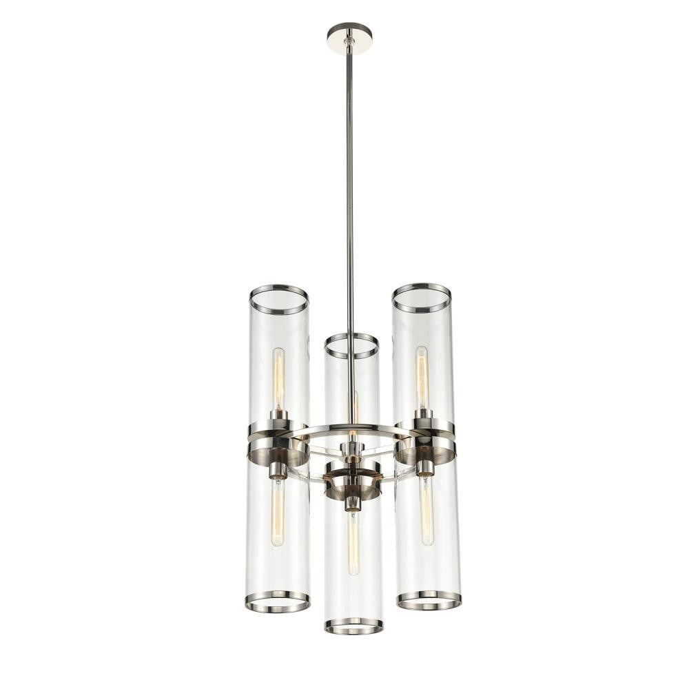 Alora Lighting Revolve II Chandelier Polished Nickel