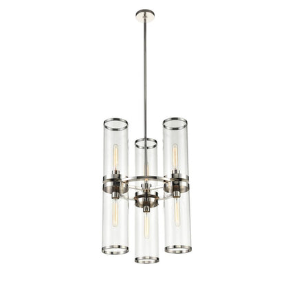 Alora Lighting Revolve II Chandelier Polished Nickel