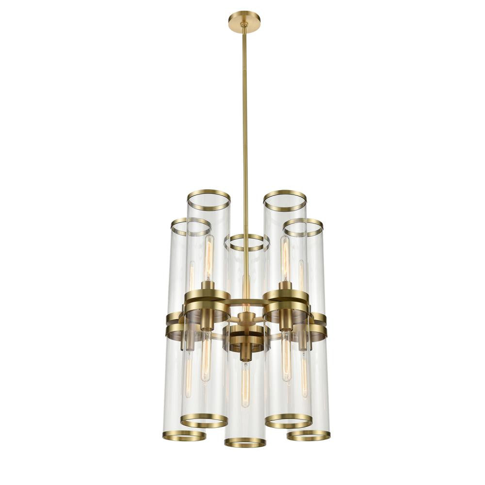 Alora Lighting Revolve II Chandelier Natural Brass