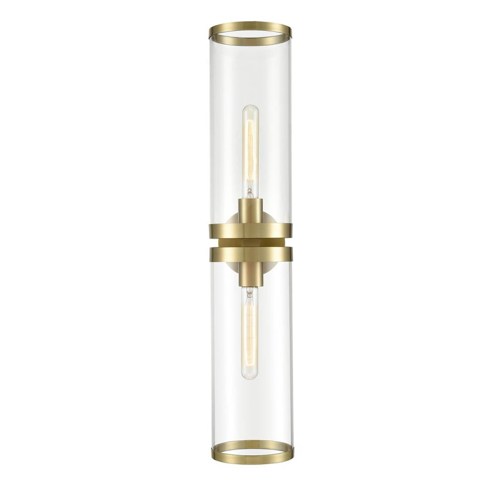 Alora Lighting Revolve II 2 Lights Wall/Vanity Light Natural Brass
