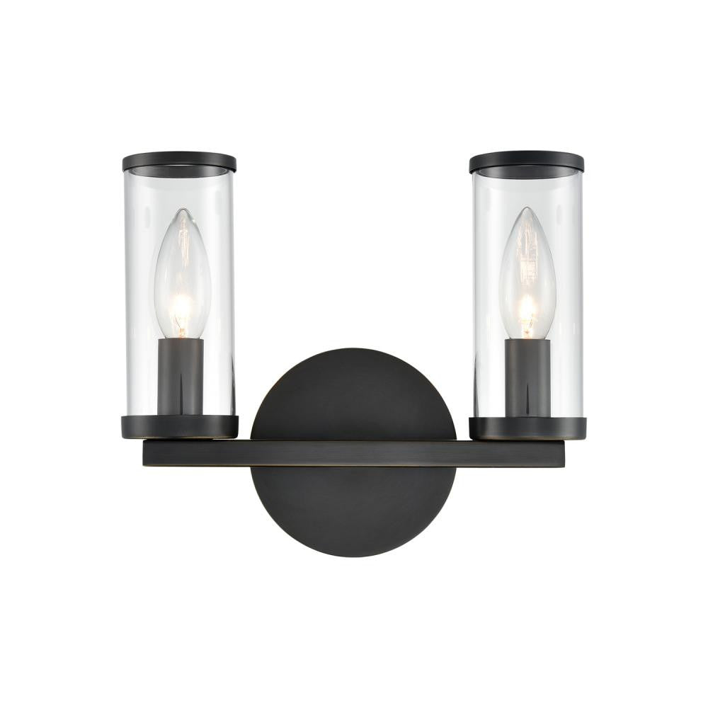 Alora Lighting Revolve 2 Light Wall/Vanity Light Urban Bronze