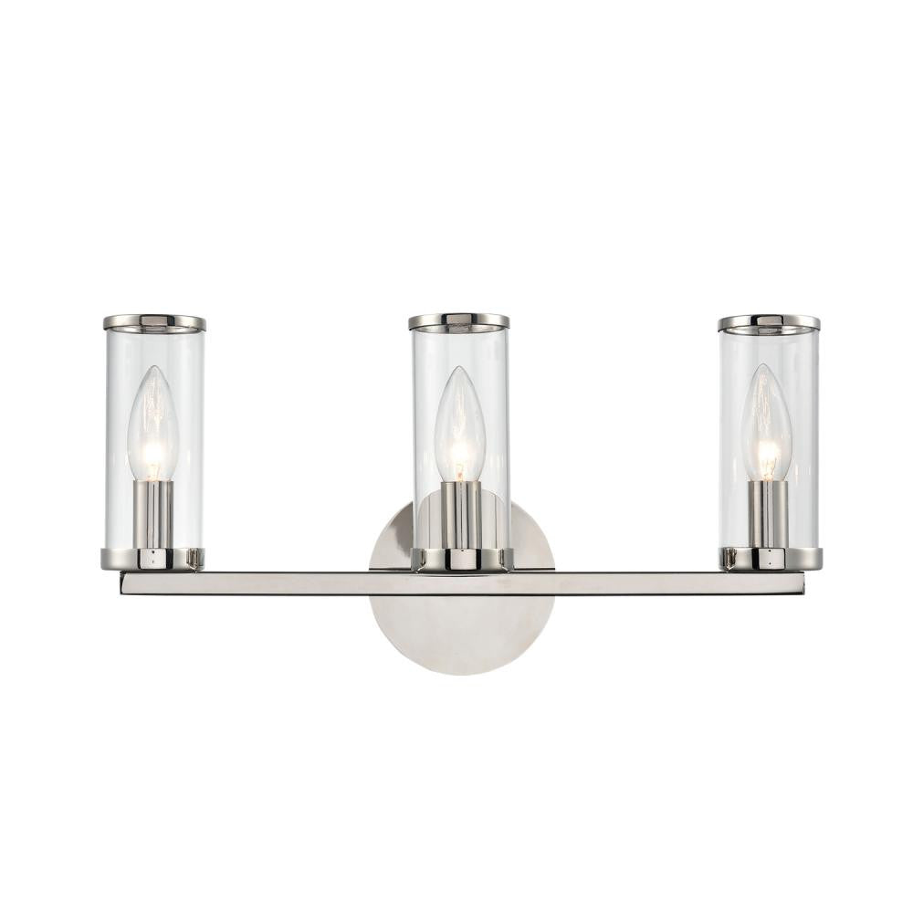Alora Lighting Revolve 3 Light Wall/Vanity Light Polished Nickel
