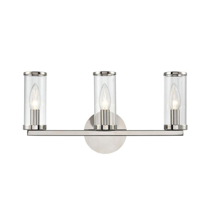 Alora Lighting Revolve 3 Light Wall/Vanity Light Polished Nickel