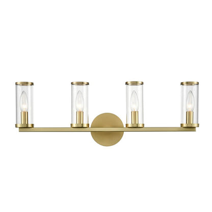 Alora Lighting Revolve 4 Light Wall/Vanity Light Natural Brass