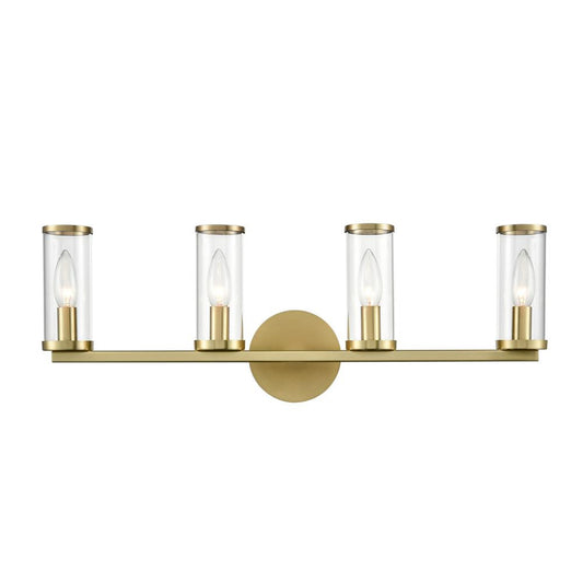 Alora Lighting Revolve 4 Light Wall/Vanity Light Natural Brass