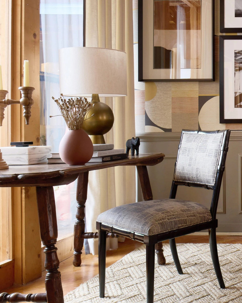 Rami Brass Table Lamp, Currey and Company (6000-0535 RJ63)