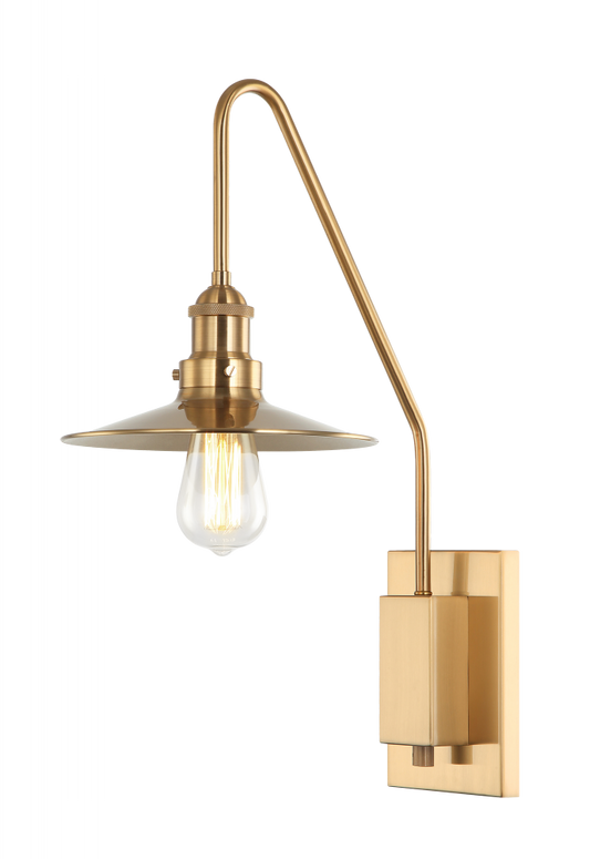 Matteo Lighting Bingrahm Swing Arm Wall Sconce Aged Brass