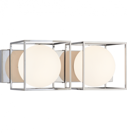 Matteo Lighting Squircle 2-Light Vanity Chrome