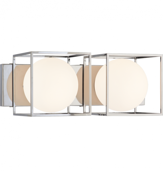 Matteo Lighting Squircle 2-Light Vanity Chrome