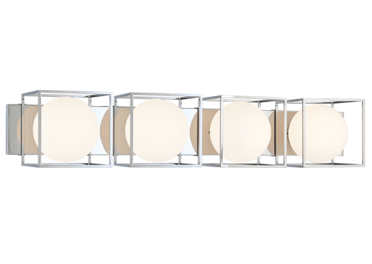 Matteo Lighting Squircle 4-Light Vanity Black