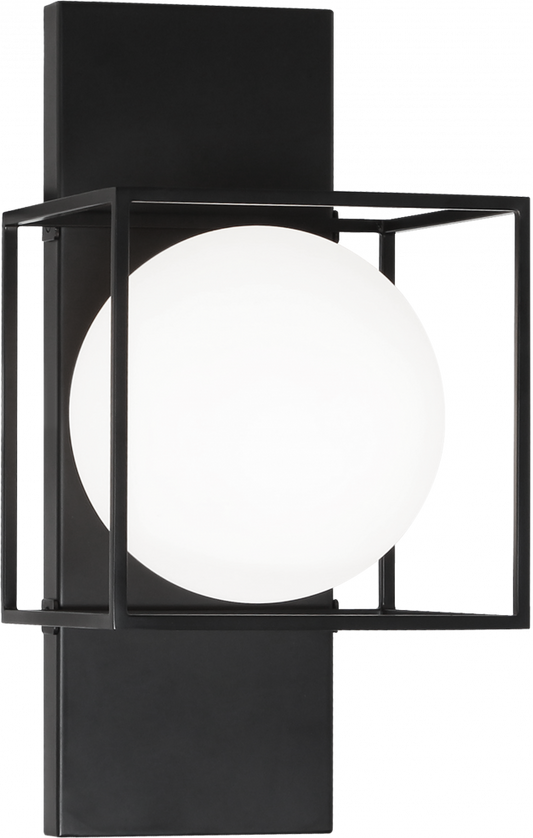 Matteo Lighting Squircle Wall Sconce in Black, 6.75"W (S03811BK)