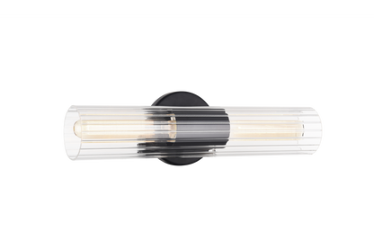 Matteo Lighting Odette 2-Light 16-in Vanity Black