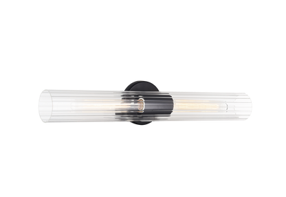 Matteo Lighting Odette 2-Light 24-in Vanity Black