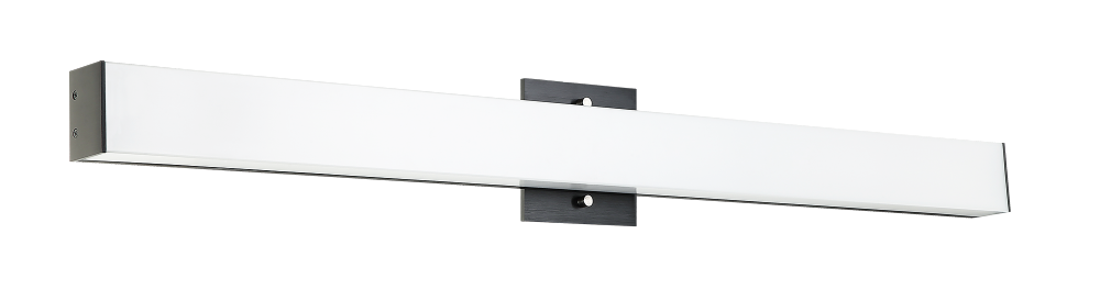 Matteo Lighting Moirlite 34-in LED Vanity Light Aluminum