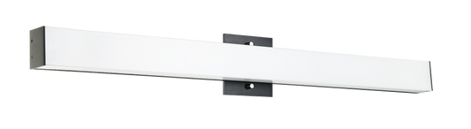 Matteo Lighting Moirlite 34-in LED Vanity Light Aluminum