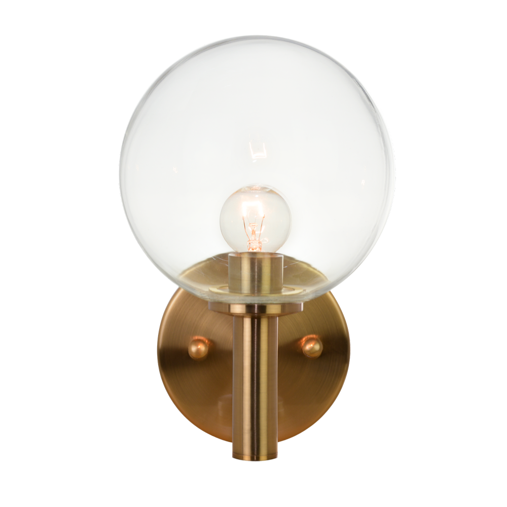 Matteo Lighting Cosmo 1-Light 10-in Wall Sconce Aged Brass