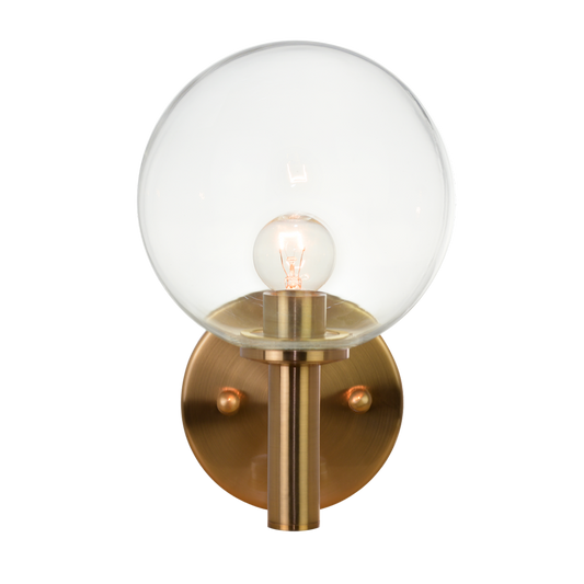 Matteo Lighting Cosmo 1-Light 10-in Wall Sconce Aged Brass