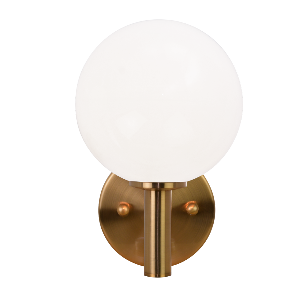 Matteo Lighting Cosmo 1-Light 10-in Wall Sconce Brass, Aged Brass