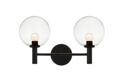 Matteo Lighting Cosmo 2-Light Vanity Black