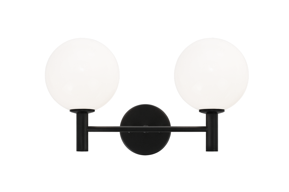 Matteo Lighting Cosmo 2-Light Vanity Black