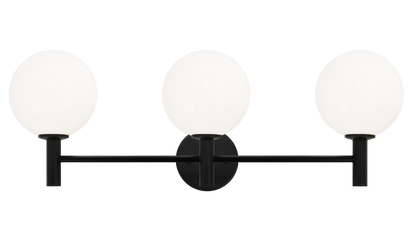 Matteo Lighting Cosmo 3-Light Vanity Black