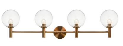 Matteo Lighting Cosmo 4-Light Vanity Brass, Aged Brass