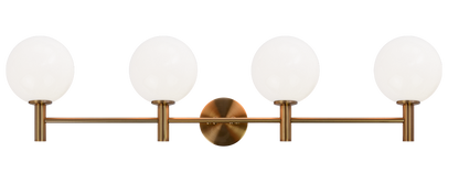 Matteo Lighting Cosmo 4-Light Vanity Aged Brass