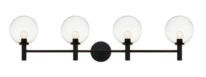 Matteo Lighting Cosmo 4-Light Vanity Black