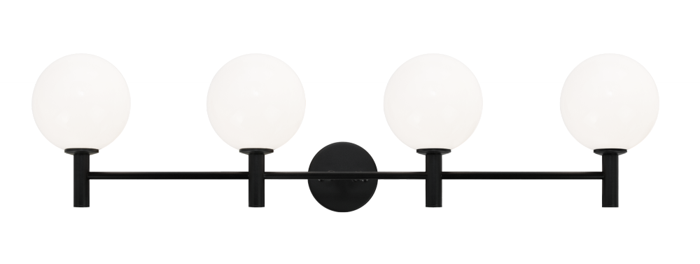 Matteo Lighting Cosmo 4-Light Vanity Black