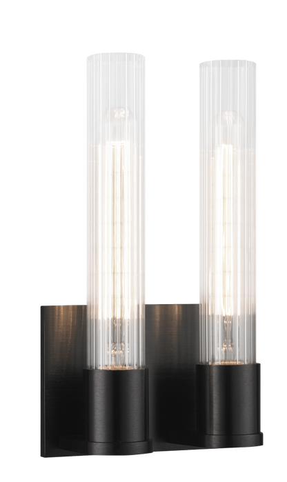 Matteo Lighting Lyndon 2-Light Vanity Oxidized Black