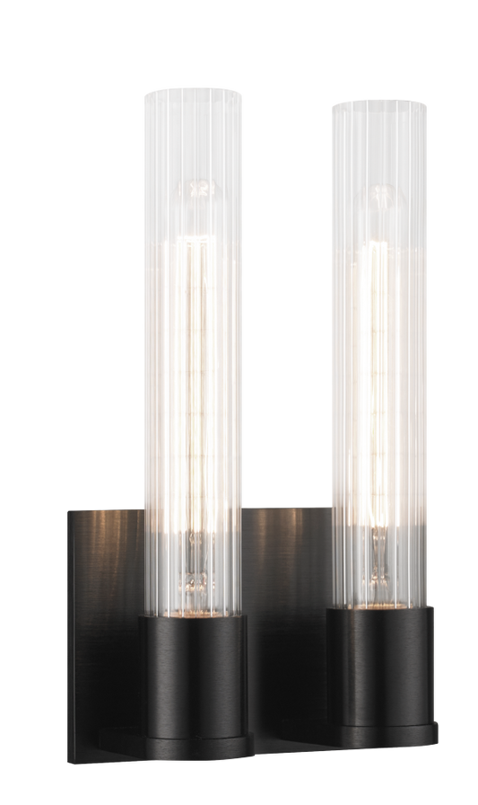 Matteo Lighting Lyndon 2-Light Vanity Oxidized Black