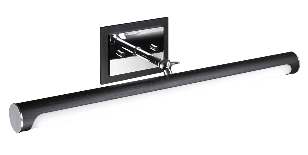 Matteo Lighting Lexon LED Picture Light Oxidized Black, Chrome